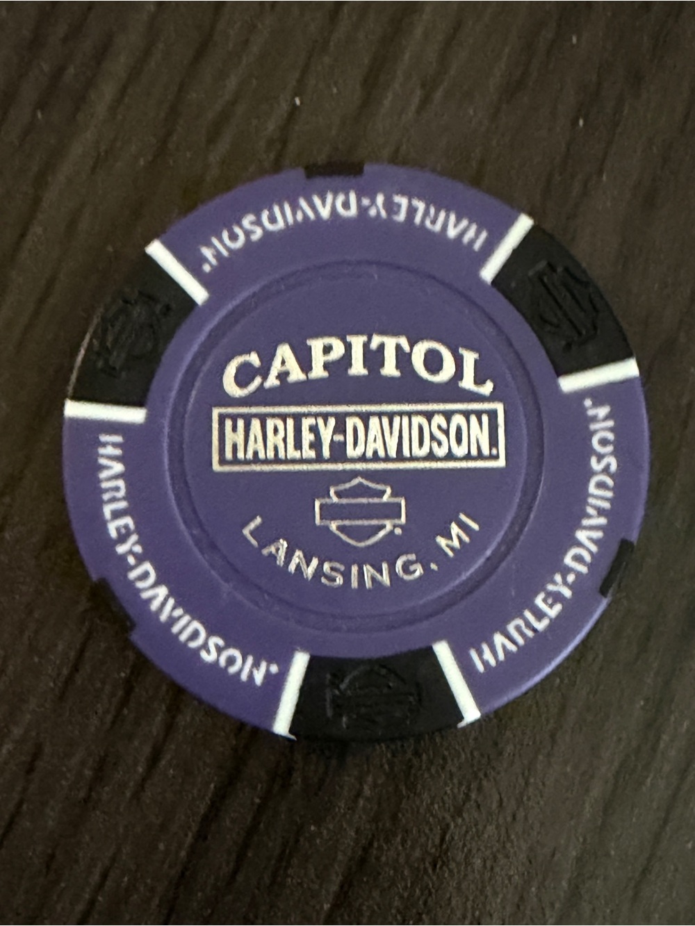 Collectible Harley Davidson Poker Chip Capitol Harley Davidson Lansing, MI